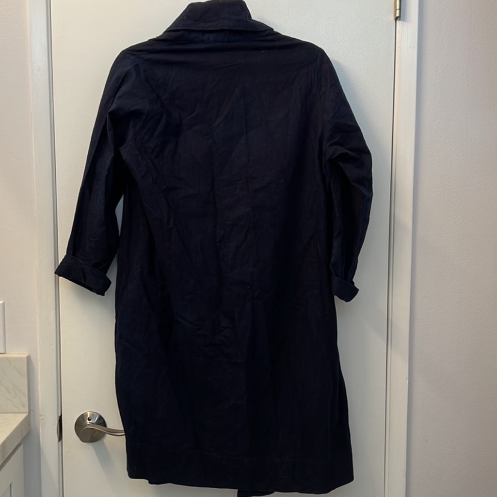 Osei Duro Theca Coat Deep Organic Indigo Cotton — image 3 of 6